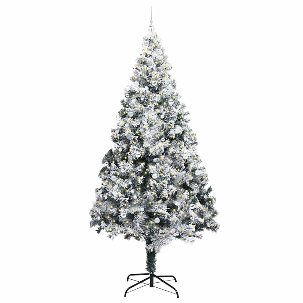 Kerstboom Met Decoratieve Touwlichten Wit 300 Cm Pvc