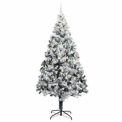 Kerstboom Met Decoratieve Touwlichten Wit 300 Cm Pvc