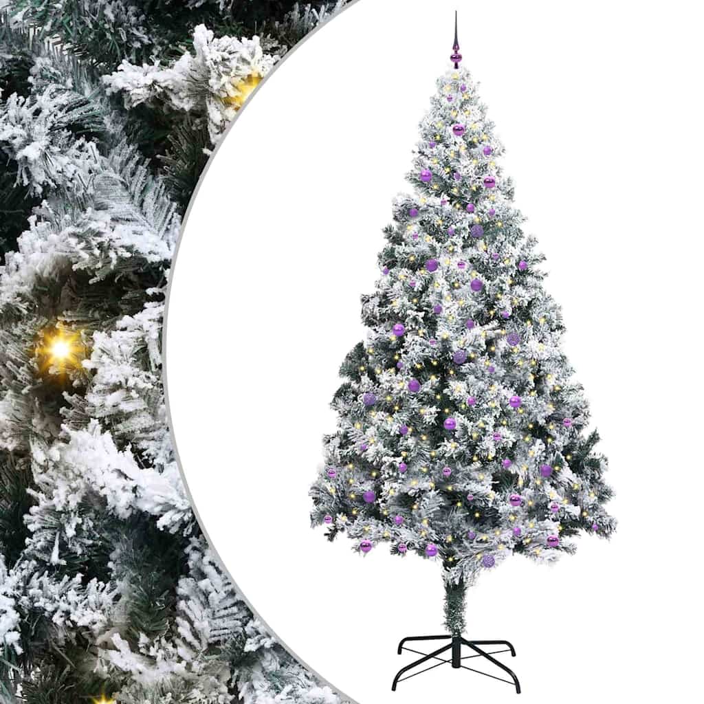 Kerstboom Met Decoratieve Touwlichten Wit 300 Cm Pvc