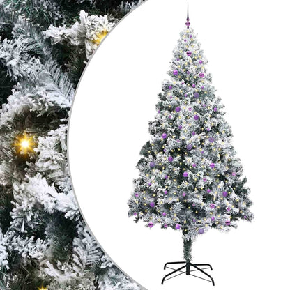 Kerstboom Met Decoratieve Touwlichten Wit 300 Cm Pvc