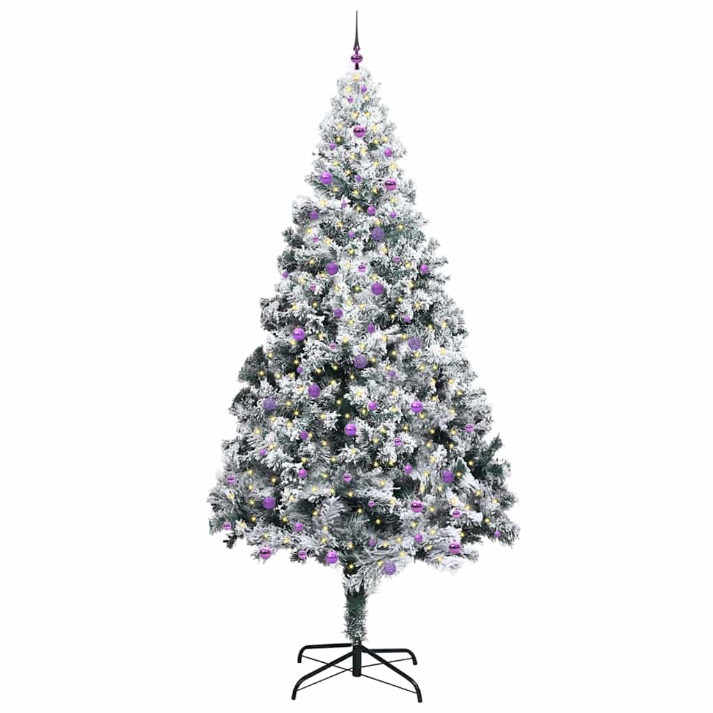 Kerstboom Met Decoratieve Touwlichten Wit 300 Cm Pvc