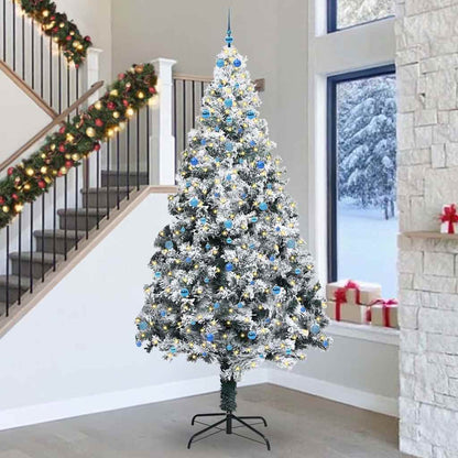 Kerstboom Met Decoratieve Touwlichten Wit 300 Cm Pvc