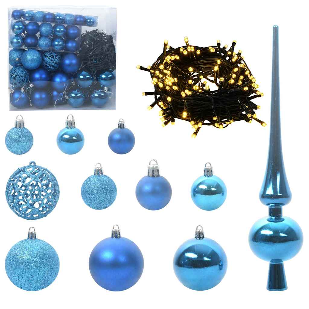 Kerstboom Met Decoratieve Touwlichten Wit 300 Cm Pvc