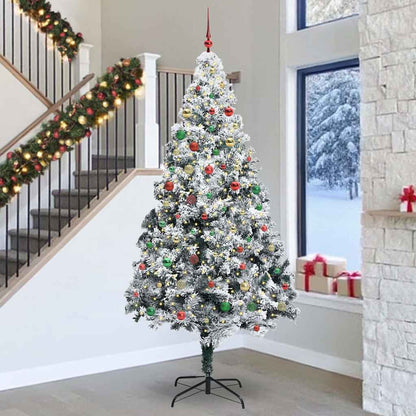 Kerstboom Met Decoratieve Touwlichten Wit 300 Cm Pvc
