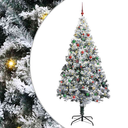 Kerstboom Met Decoratieve Touwlichten Wit 300 Cm Pvc