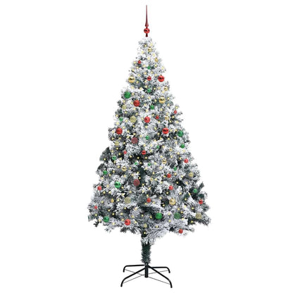 Kerstboom Met Decoratieve Touwlichten Wit 300 Cm Pvc