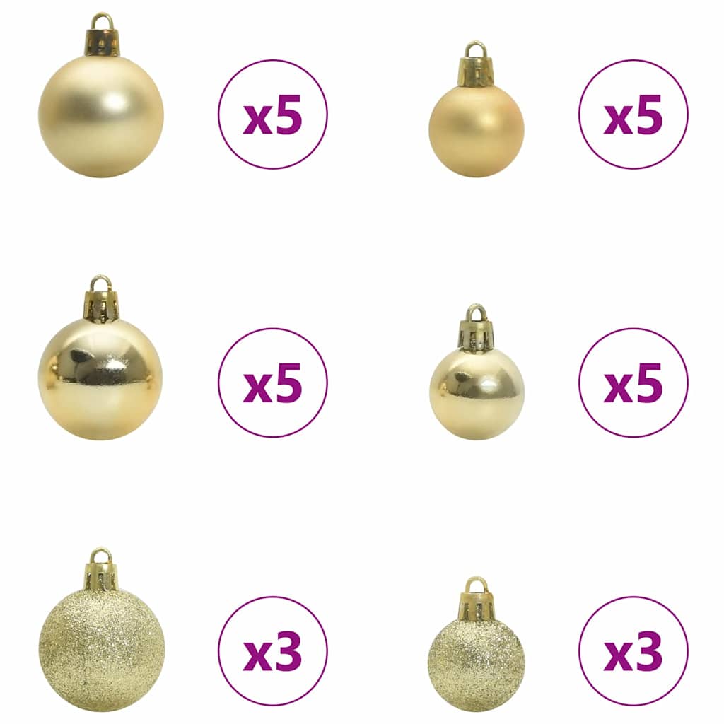 Kerstboom Met Decoratieve Touwlichten Wit 300 Cm Pvc