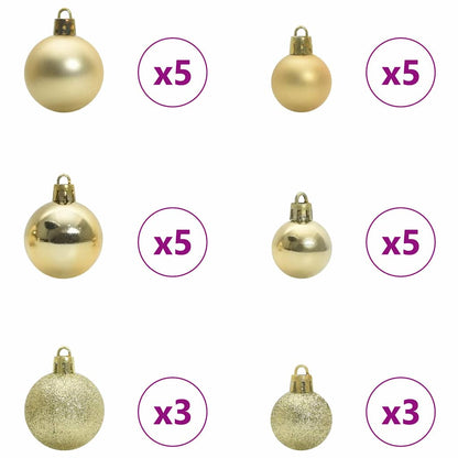 Kerstboom Met Decoratieve Touwlichten Wit 300 Cm Pvc