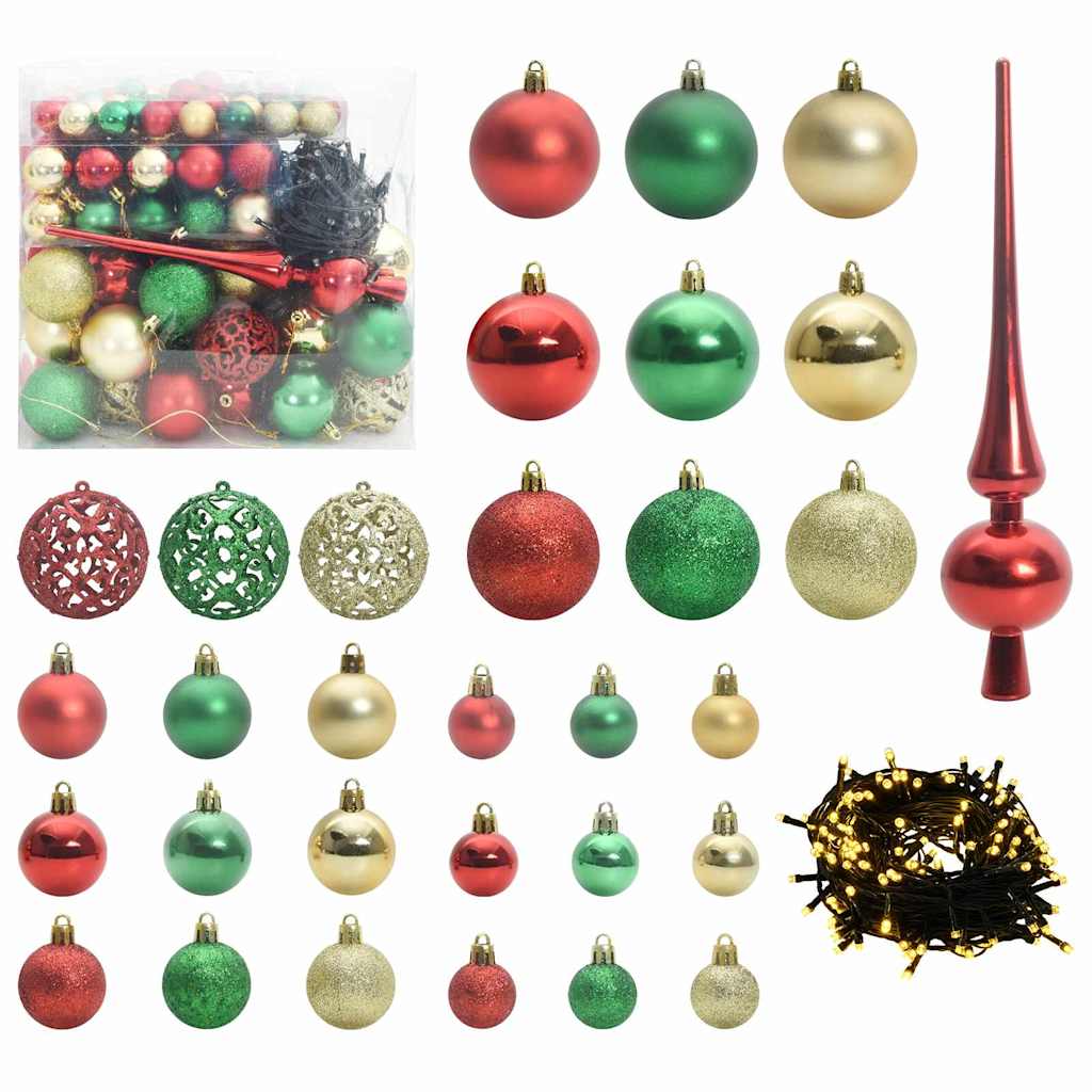 Kerstboom Met Decoratieve Touwlichten Wit 300 Cm Pvc