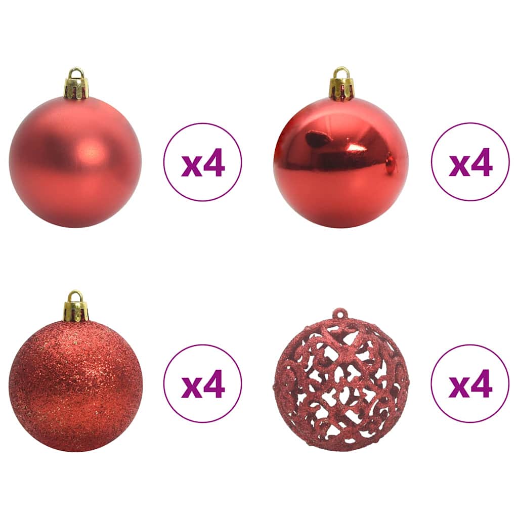 Kerstboom Met Decoratieve Touwlichten Wit 300 Cm Pvc