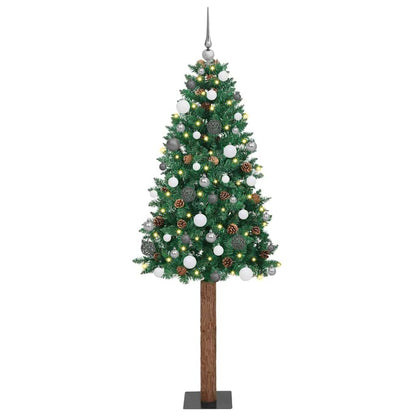 Slanke Kerstboom Pvc En Massief Dennenhout