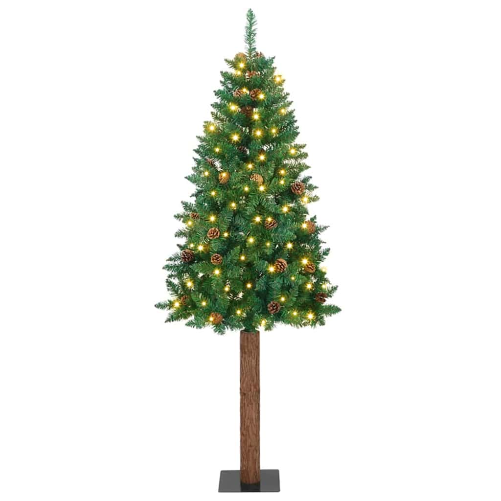 Slanke Kerstboom Pvc En Massief Dennenhout