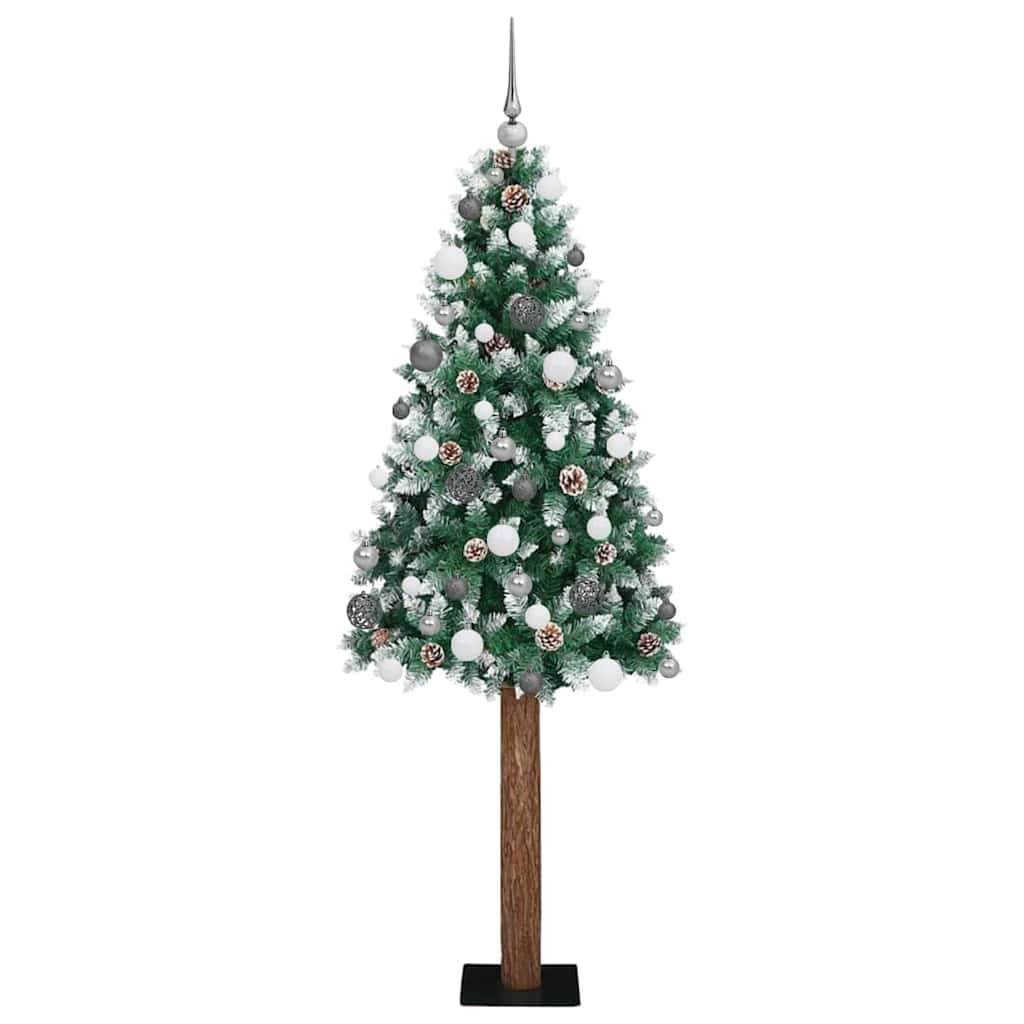 Slanke Kerstboom Pvc En Massief Dennenhout