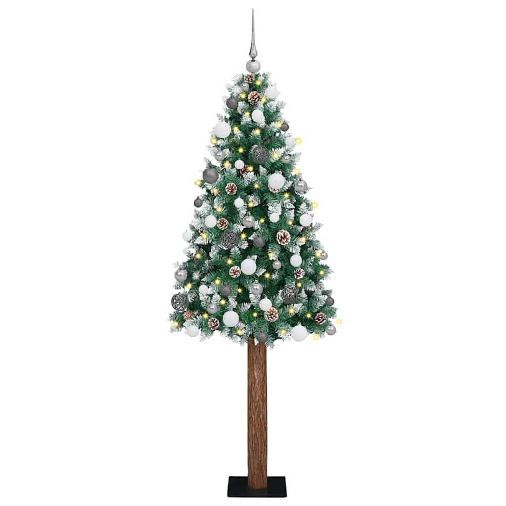 Slanke Kerstboom Pvc En Massief Dennenhout