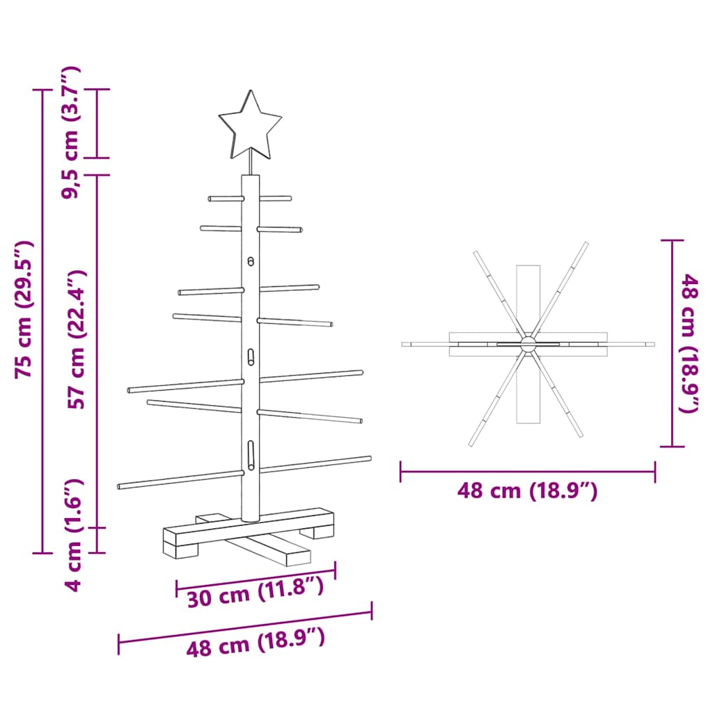 Houten Kerstboom Met Standaard Bamboe