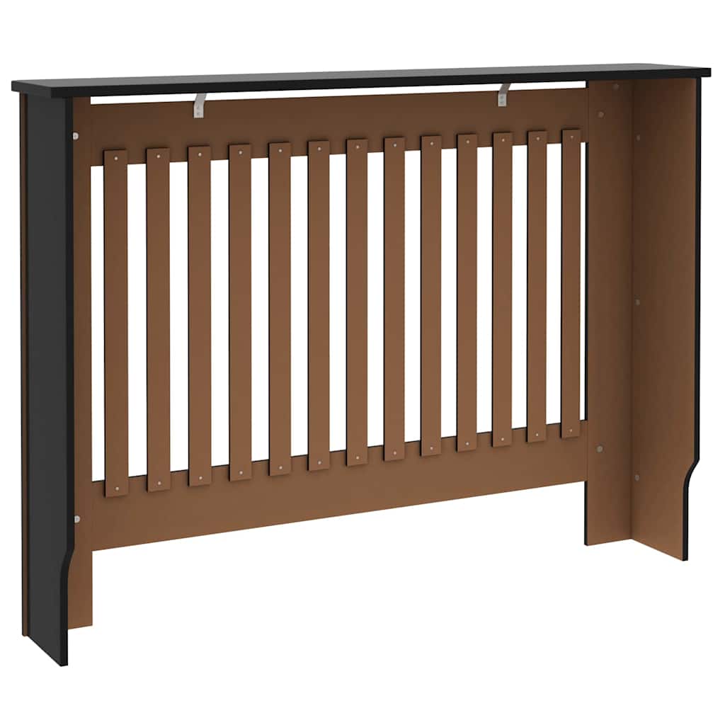 Radiatorafdekking 2 Pcs 112X19X81.5Cm Bewerkt Hout