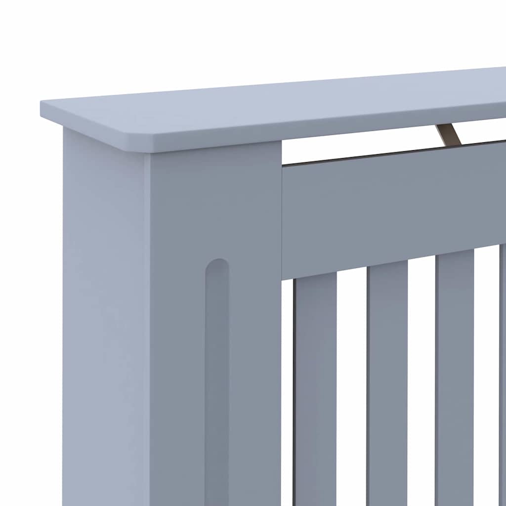 Radiatorafdekking 2 Pcs Grijs 152X19X81.5Cm Bewerkt Hout