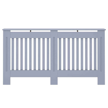 Radiatorafdekking 2 Pcs Grijs 152X19X81.5Cm Bewerkt Hout