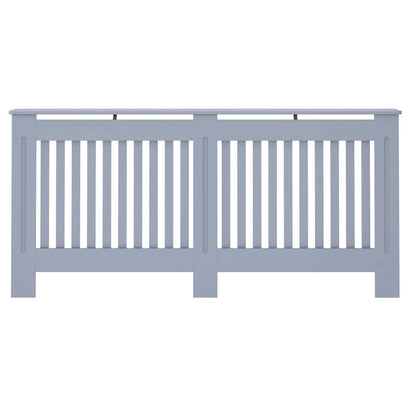 Radiatorafdekking 2 Pcs Grijs 172X19X81.5Cm Bewerkt Hout