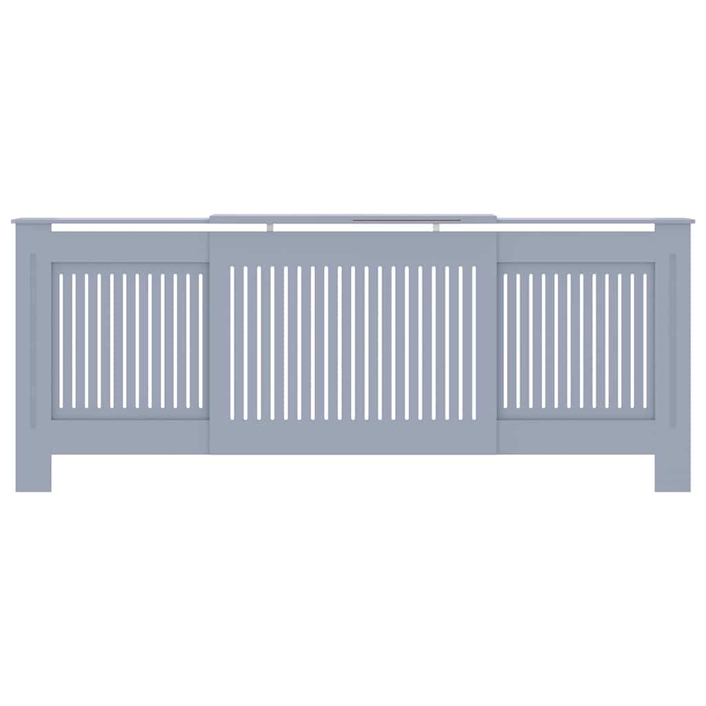 Radiatorafdekking 2 Pcs 205X20.5X81.5Cm Bewerkt Hout