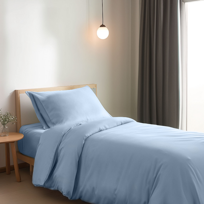 Eenpersoons Beddengoedset Xl - Sky Blue