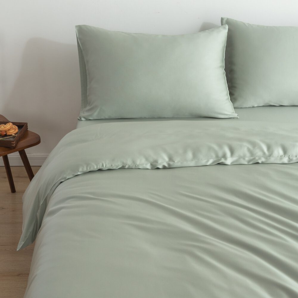Eenpersoons Beddengoedset Xl - Sage Green
